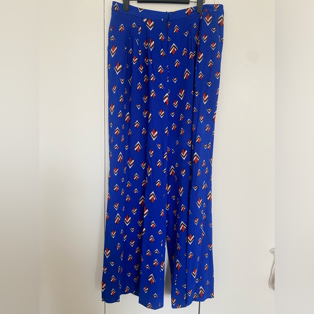 Carolina Herrera Wide Leg Printed Trousers